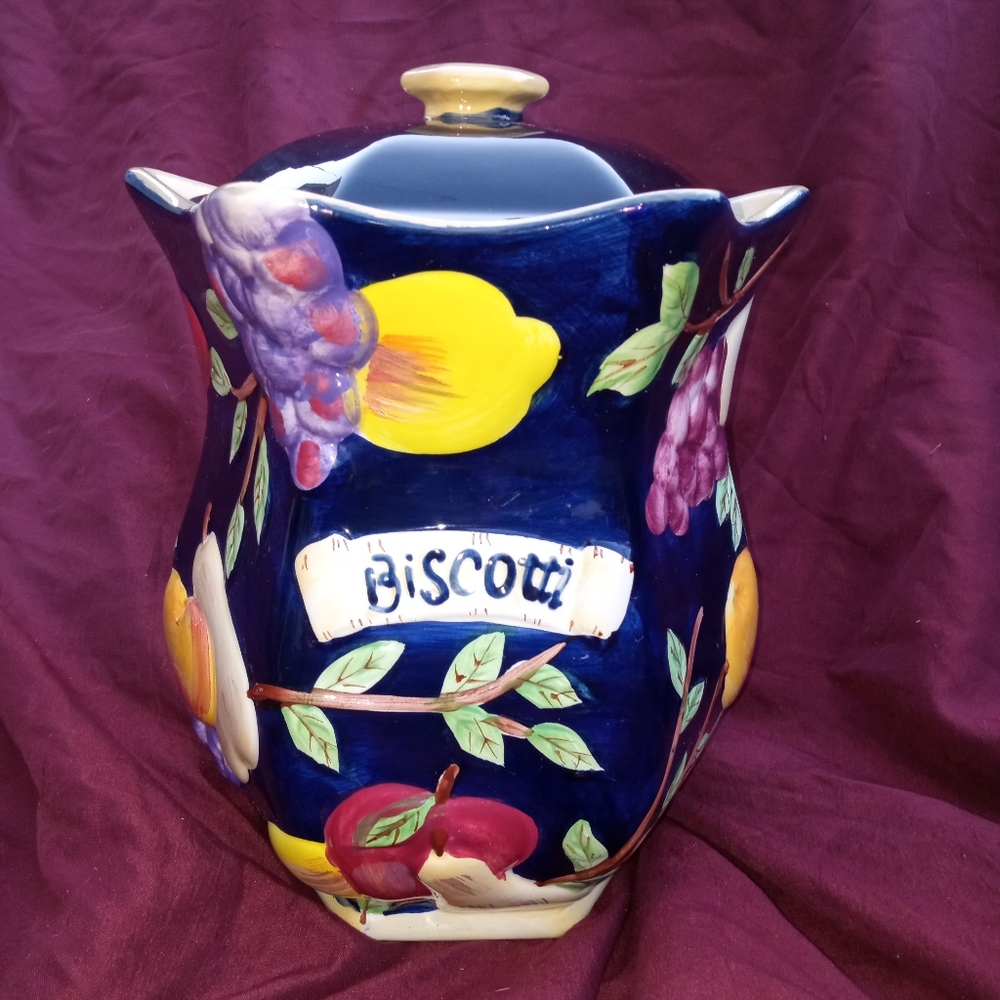 Biscotti cookie jar
